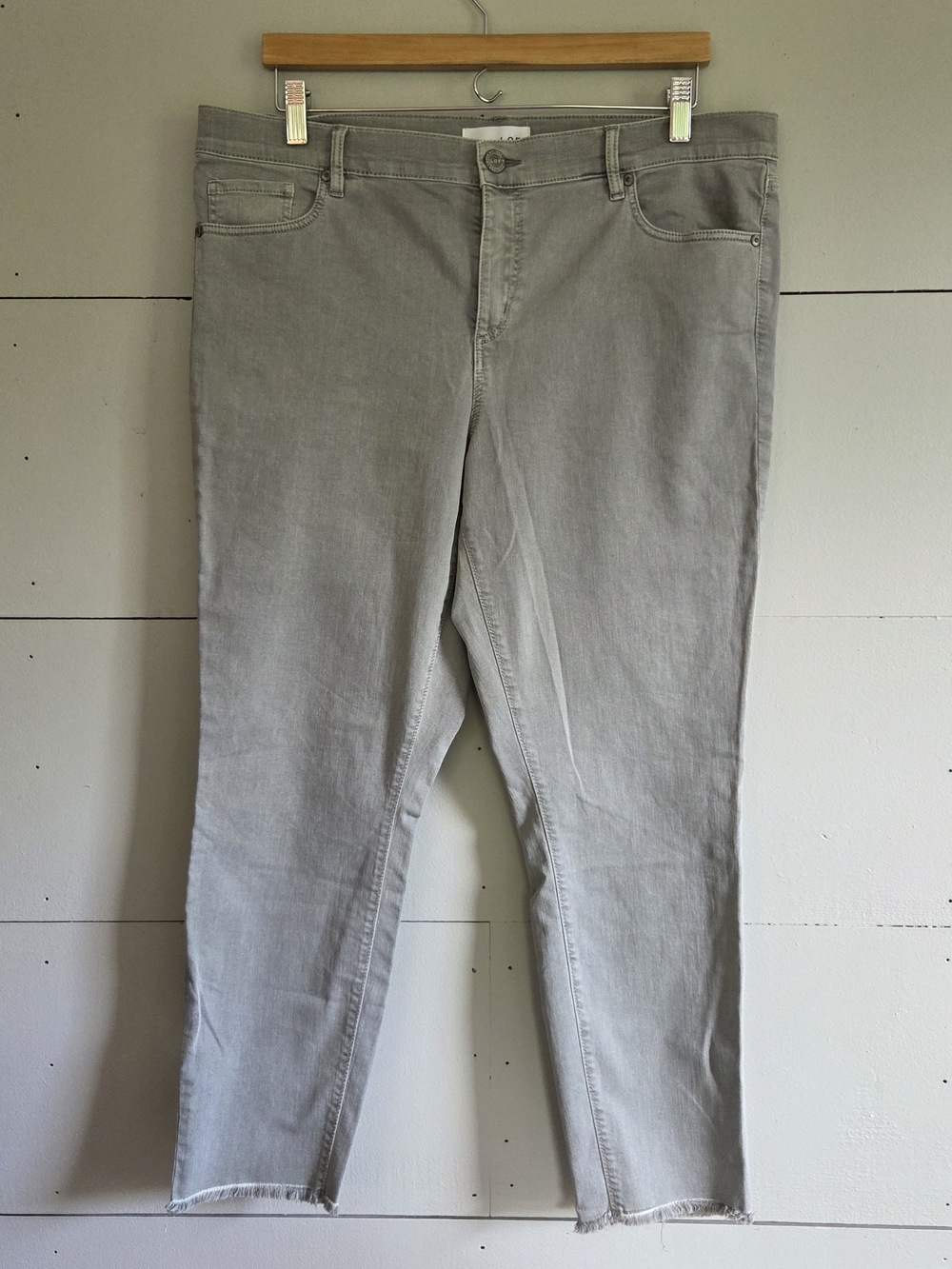 LOFT Modern Skinny Crop Medium Wash Stretch 5-Pocket Women Sage Jeans Sz 14